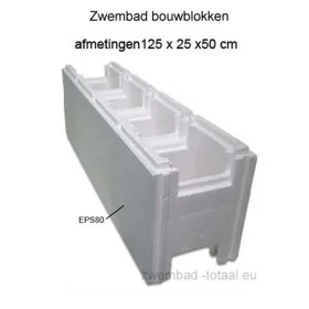 Zwembad snelbouwblok XXL 8 stuks