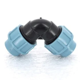 Unidelta Knie 90° knel 16bar zwart/blauw KIWA