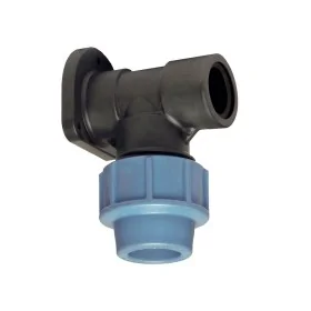 Unidelta PE knel muurplaat 25 x 1/2 " bi.dr. Kiwa 16 bar